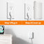 Flat Plug Power Strip Surge Protector with 6 Outlets and Extension Cord