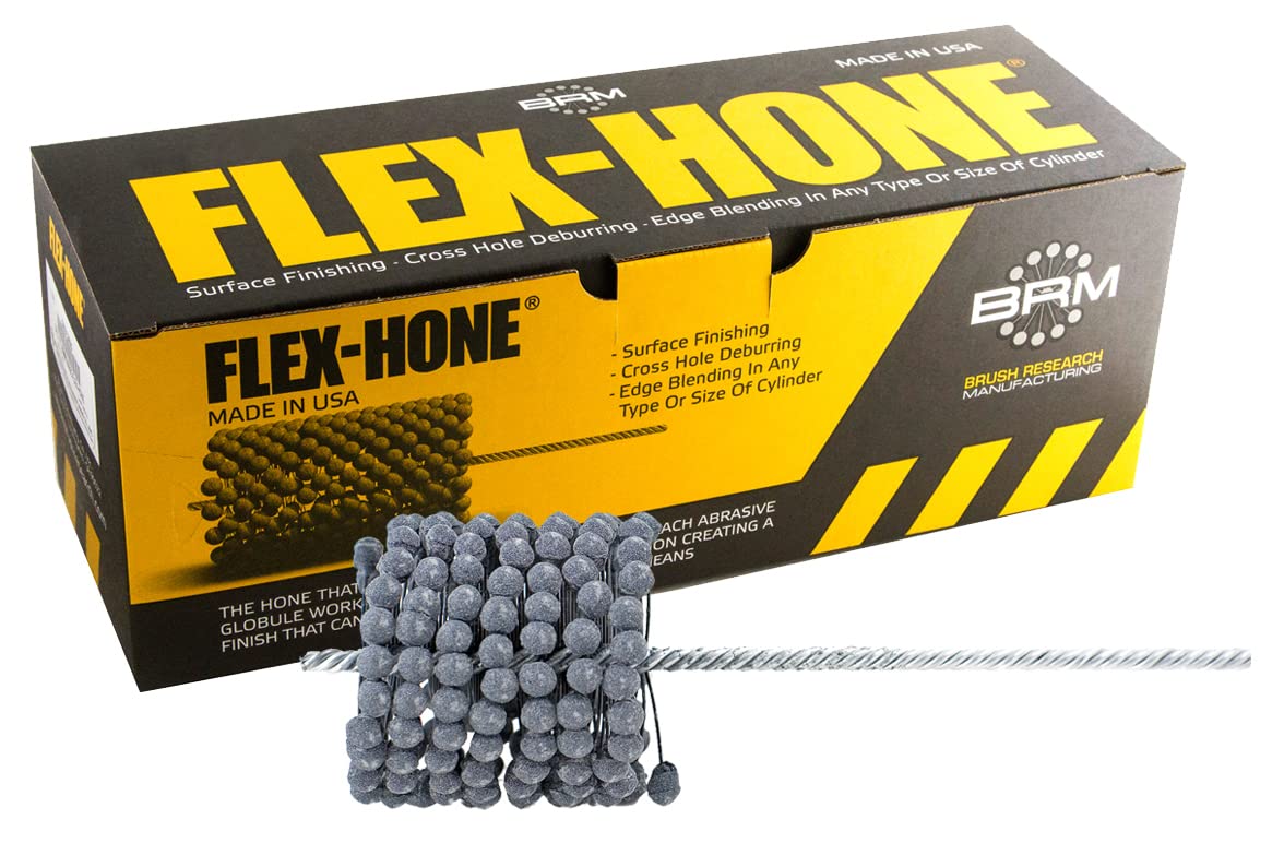 Brush Research FLEX-HONE Bundle GB41824 &amp; BC7824 – 240 Grit Silicon Carbide  Open Box