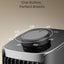 Portable 13 Inch Bladeless Tower Fan with Oscillating Cooling for Bedroom and Office