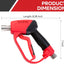 Short Pressure Washer Gun 5000 PSI With 5 Spray Nozzle Tips