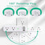 Rotating Outlet Extender – Surge Protector Power Splitter with 6 AC Outlets & 3 USB Ports