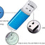  32GB USB Thumb Drive 2.0 High Speed USB Memory Stick Jump Drive Zip Drives Pen Drive,Blue,32 GB