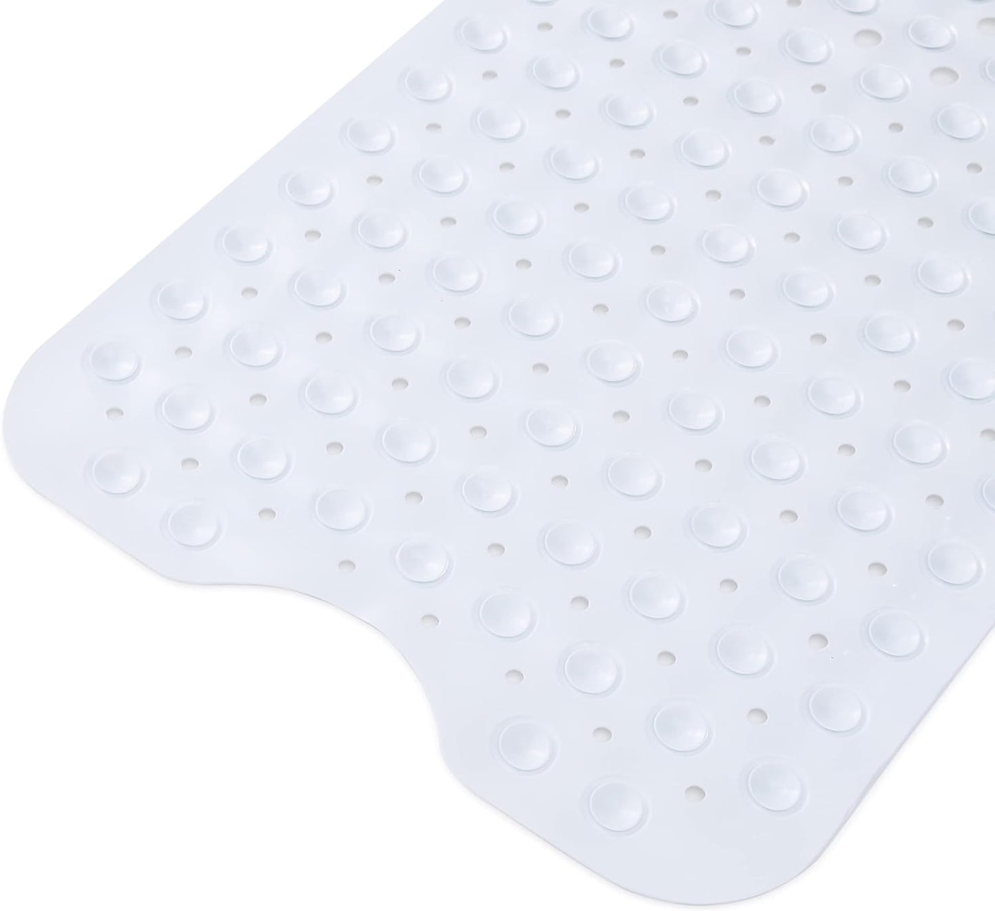 40 x 16 Inches Extra Long Shower Mat with Suction Cups and Drain Holes