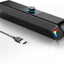 Wired USB-Powered Computer Soundbar 10W Stereo Sound for PC Desktop