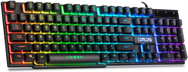 RGB Backlit LED Wired Gaming Keyboard for Mac PC PS5 PS4 Xbox One Gamers