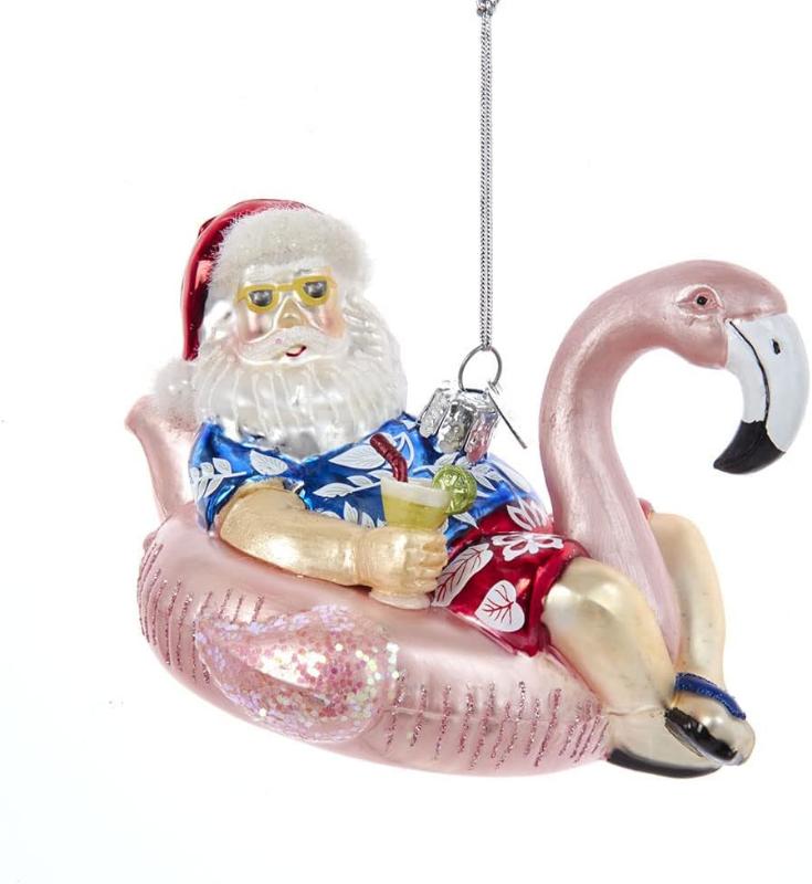 Beach Nautical Themed Glass Ornaments