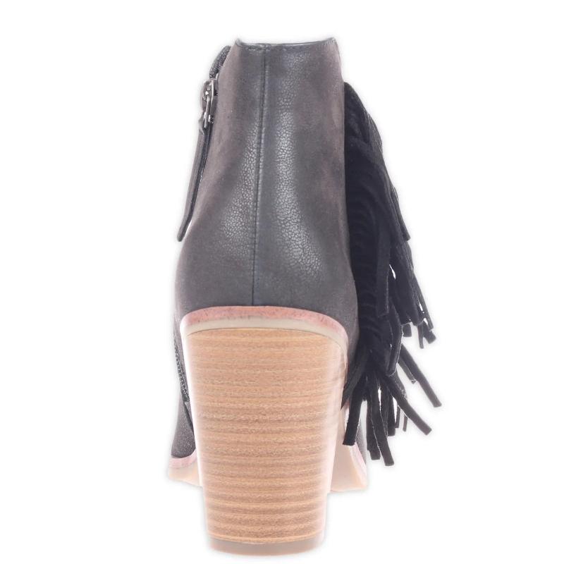 Women's Avril Fringe Heeled Booties