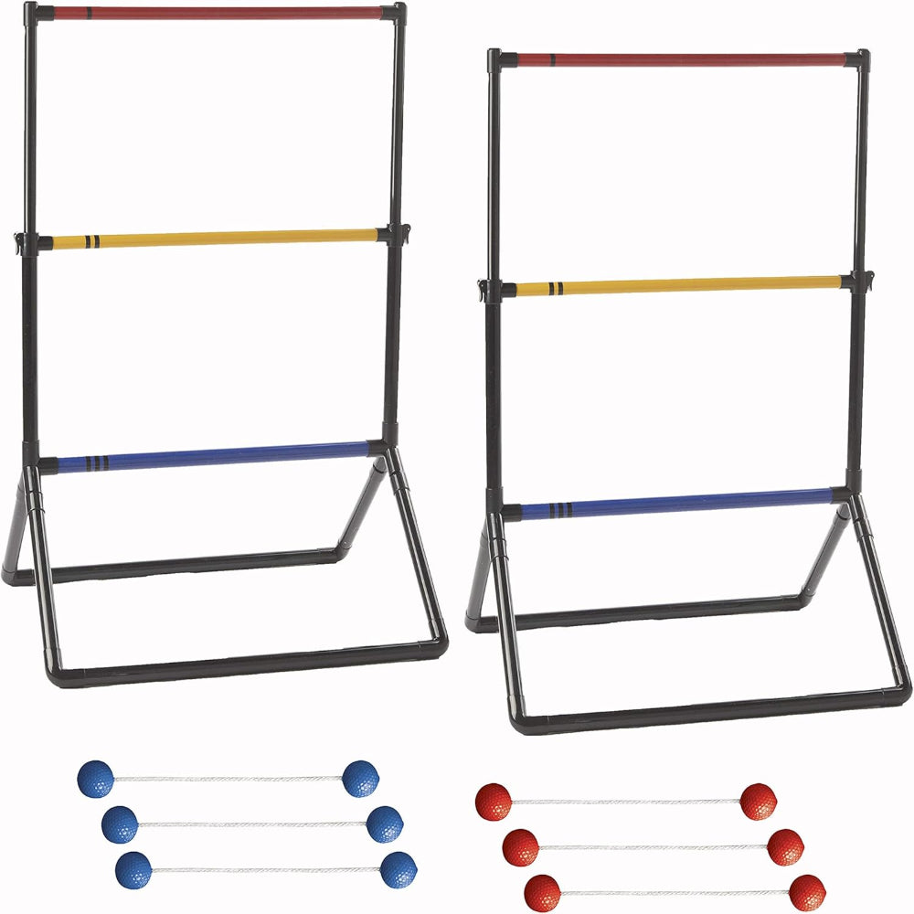Ladder Ball Game Set with Targets and Bolas for Backyard and Outdoor Fun