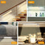 3-Pack Under Cabinet Lights – Rechargeable Motion Sensor LED Lights Dimmable Wireless