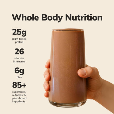 Ka’Chava Whole Body Meal Shake – Chocolate (2 lb)  Vegan Meal Replacement with 85+ Superfoods | 15 Servings