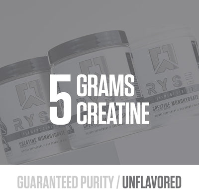 RYSE Creatine Monohydrate – Premium Creatine for Performance, Strength & Endurance