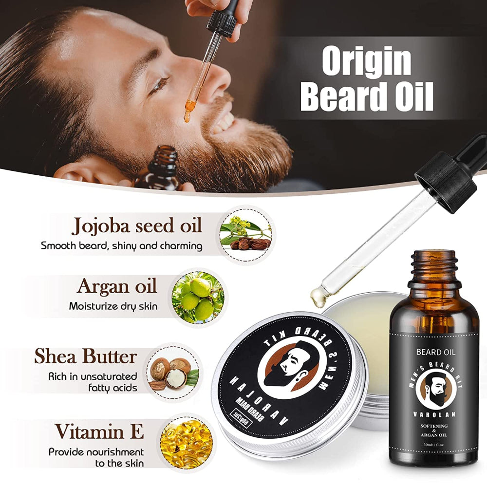 Beard Grooming Kit – Men's Beard Care Set, Trimming & Styling Grooming Accessories