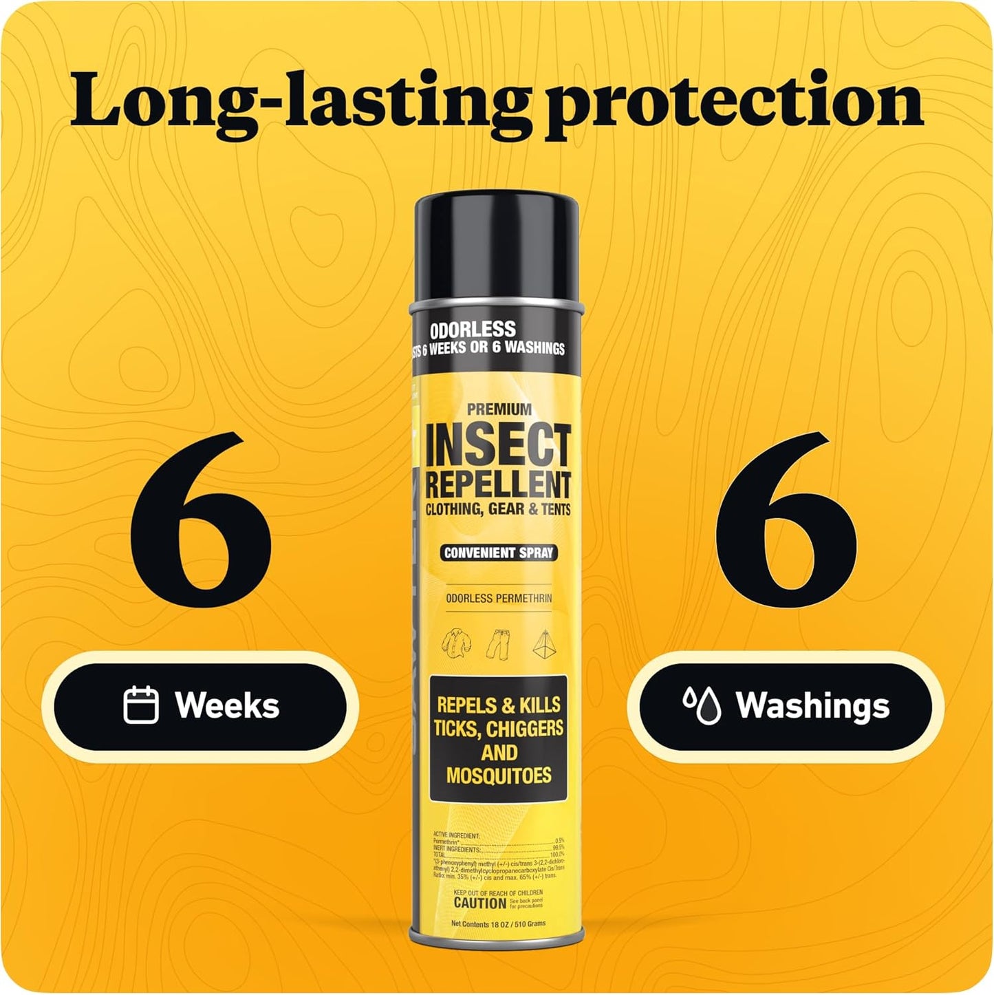 Sawyer Products SP618 Premium Permethrin Insect Repellent for Clothing, Gear & Tents, Aerosol Spray, 18-Ounce