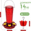 2 Pack Glass Hummingbird Feeders - Hanging Outdoor Bird Feeders with Ant Moat