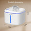 Automatic Cat Water Fountain with Filters - Ultra Quiet Pet Water Dispenser 84oz