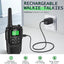 Walkie Talkies Long Range - Rechargeable Two Way Radios with NOAA, VOX and Flashlight
