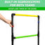 Ladder Toss Game Set with Soft Rubber Bolo Balls and Travel Carrying Case
