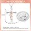 Silver Cross Necklace for Women – Faith Birthstone Pendant with Birth Flower Chain Jewelry Gift