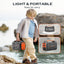 Portable Power Station Battery Bank – Camping & Emergency Backup with AC Outlet, Solar Charging
