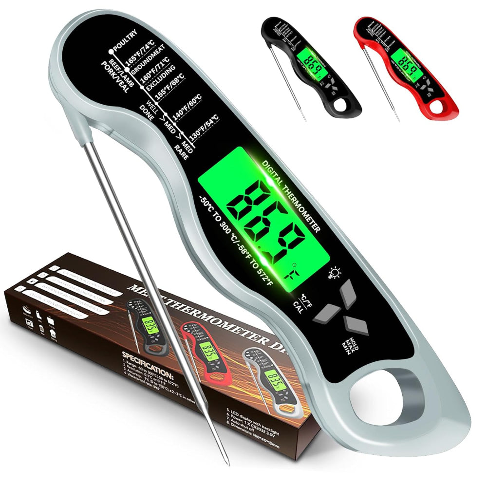 Digital Meat Thermometer IP67 Waterproof with Back Light