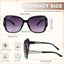 4 Pack Oversized Women's Sunglasses - UV Protection - Large Frames