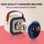 Mini Karaoke Machine with 2 Microphones - Portable Bluetooth Speaker with Wireless Microphones