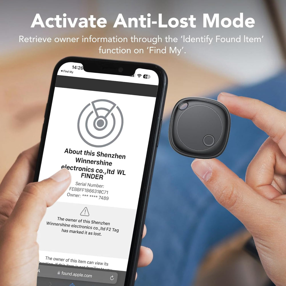 Bluetooth Tracker Tags - Compatible with Find My App - Key Finder for ...