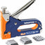 3-in-1 Heavy-Duty Staple Gun with 3,000 Staples, Adjustable Power and Manual Brad Nailer