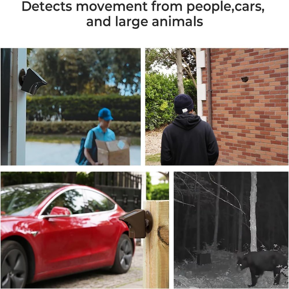 Wireless Driveway Alarm Solar Motion Sensor System - Long Range Outdoor Security Alert