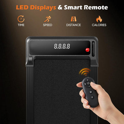 Compact Walking Pad Treadmill – Under Desk Portable Slim Treadmill for Home Office Fitness