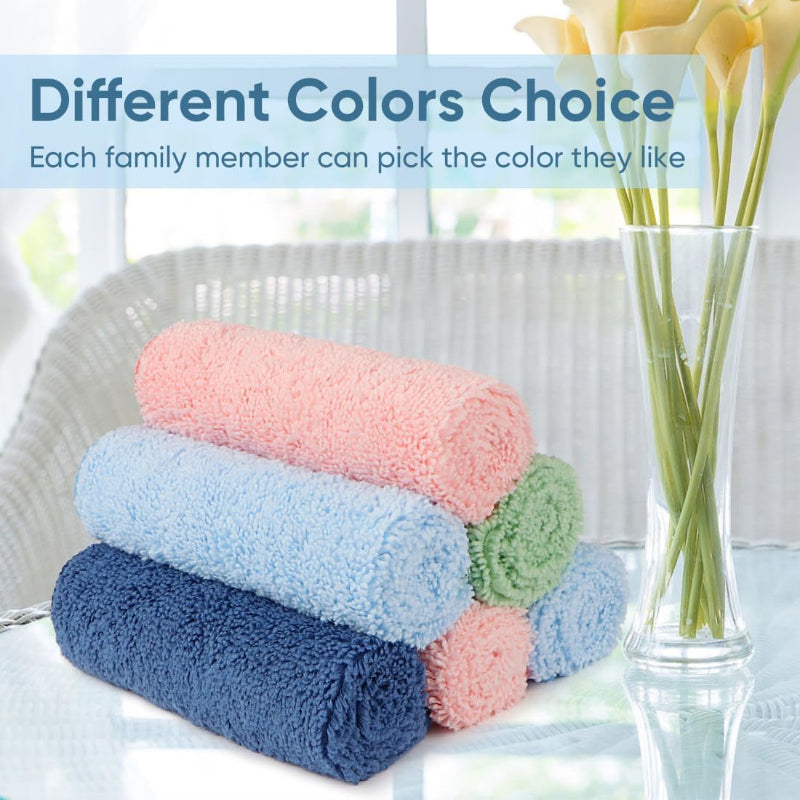 Microfiber Washcloths- Highly Absorbent and Soft Face Towel, Multi-Purpose 