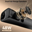 Compact Sound Bar for TV - Bluetooth Speaker with Optical and AUX Connectivity