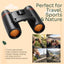 Compact Folding Binoculars – HD Portable Use – Lightweight Pocket Design for Adults & Kids – Bird Watching, Concerts, Theater, Travel & Outdoor Viewing