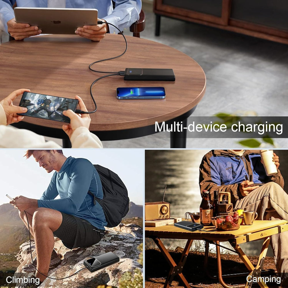 10000mAh Portable Power Bank – PD Fast Charging USB C In Out Battery Pack For Smartphones