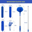 6Pcs Washable Cobweb Dusters with 100” Extension Long Pole Cleaning Kit