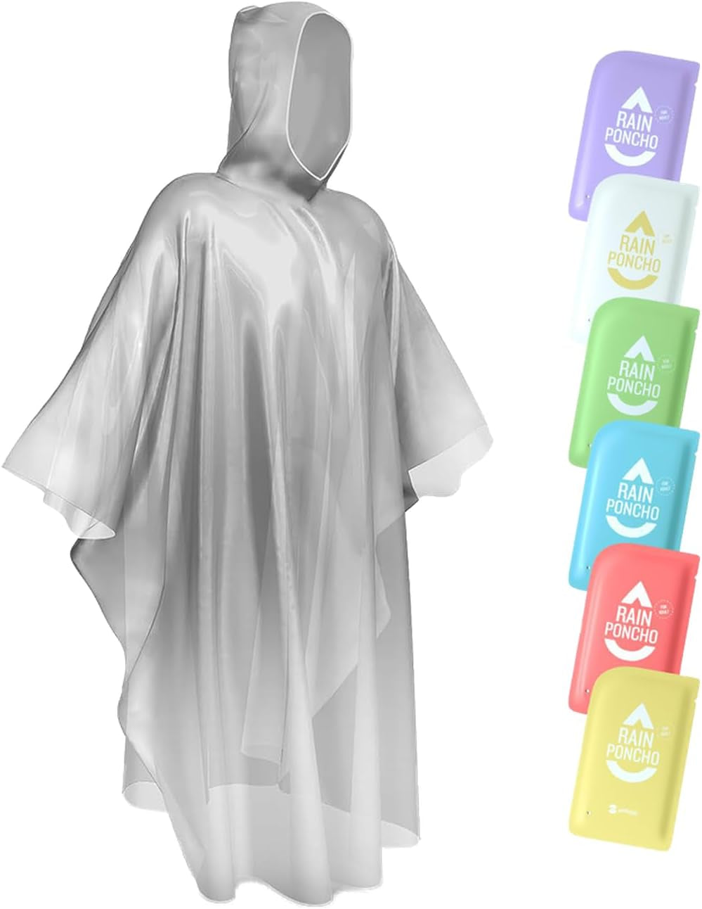 Multipack Disposable Rain Ponchos