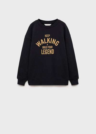 MANGO  Textured Printed Sweatshirt for Boys - Size 9