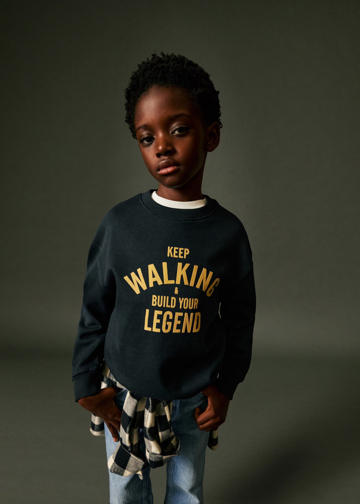 MANGO  Textured Printed Sweatshirt for Boys - Size 9
