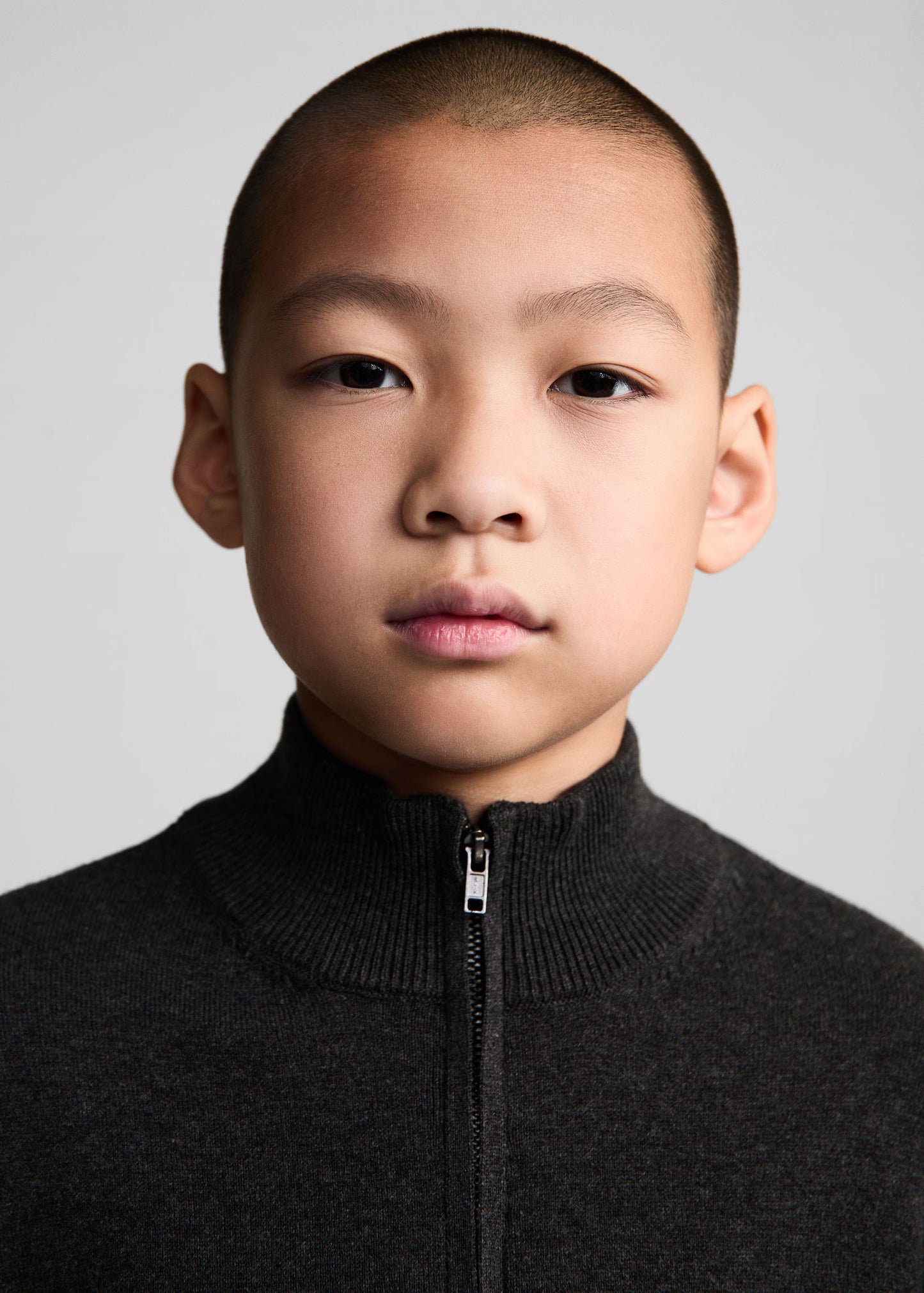 MANGO Boys’ Zip-Up Knit Cardigan – Back to School Collection size 9