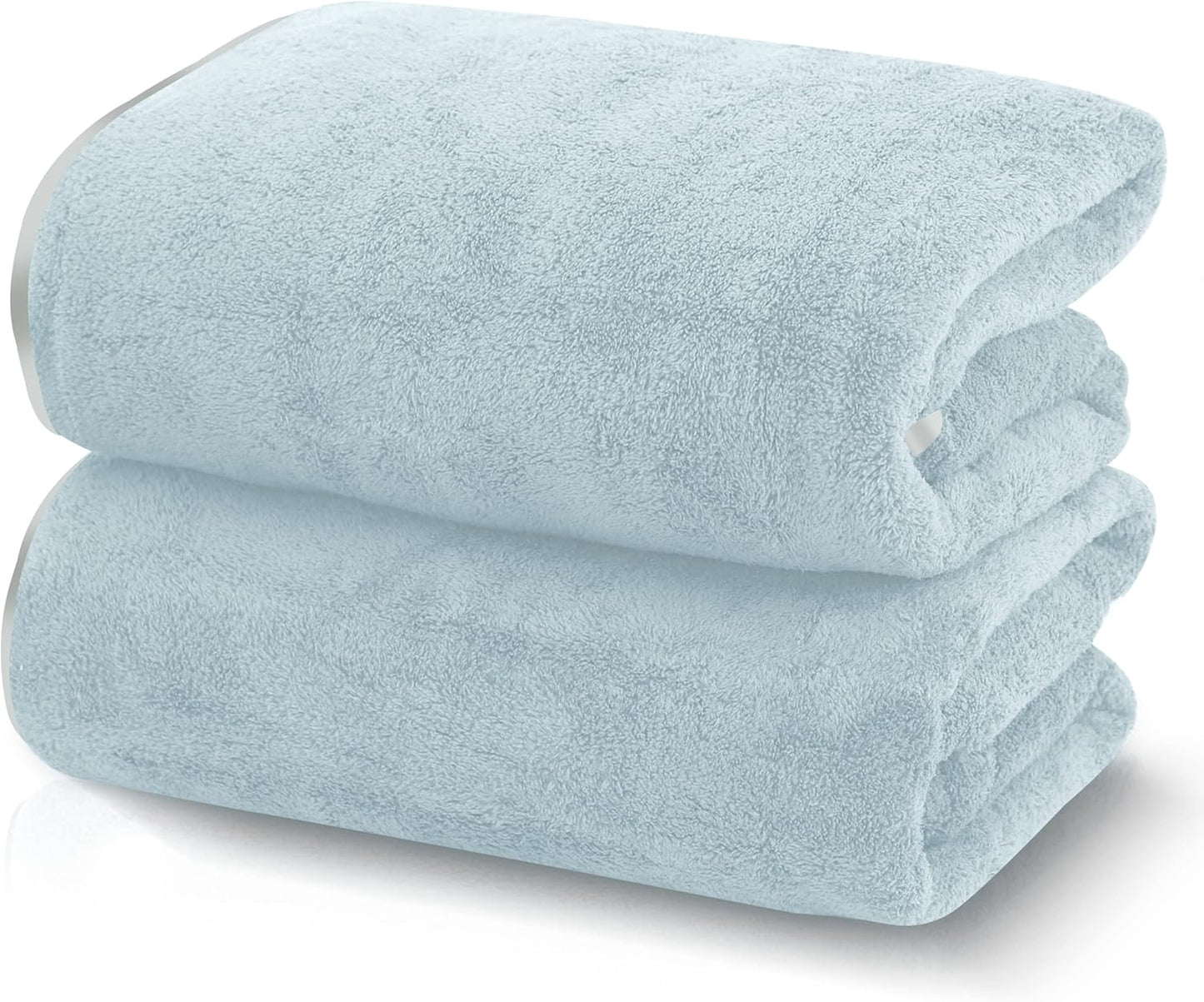 6 Pack Ultra Soft Microfiber Towel Set- 2 Bath Towels, 2 Hand Towels, 2 Washcloths