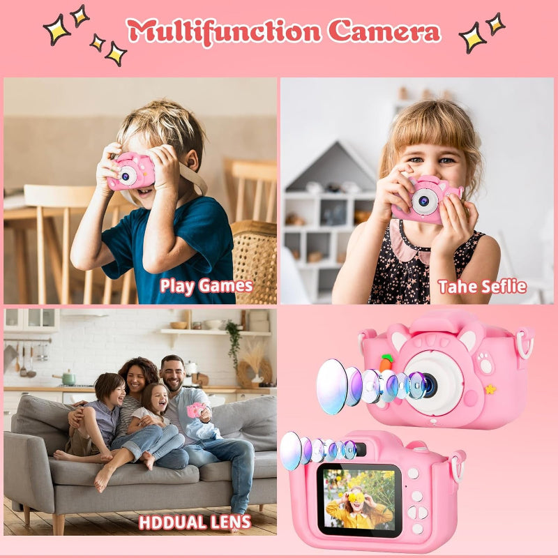 Digital Camera for Kids with 1080P Video Recorder with 32GB SD