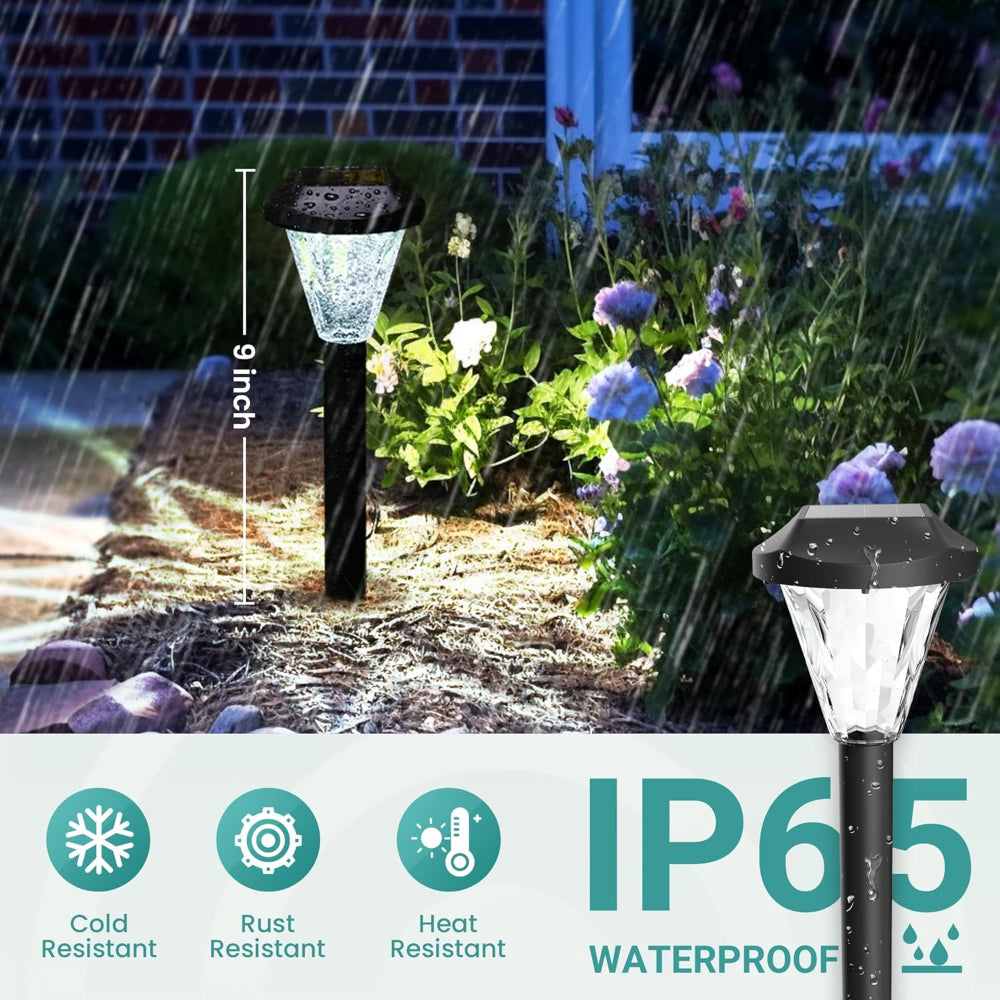 Solar Garden Lights – Waterproof Outdoor Pathway Lights for Yard and Patio Landscape