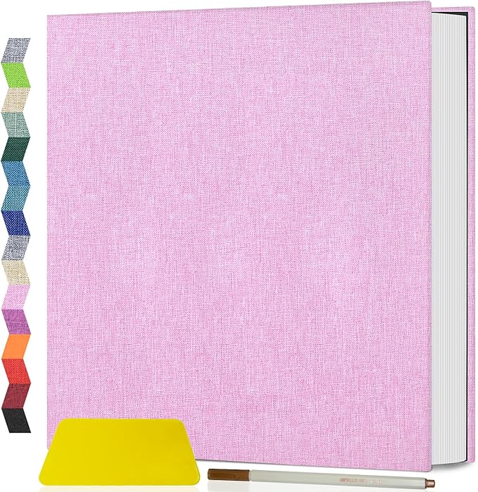 Self-Adhesive Scrapbook Photo Album for 4x6 to 8x10 Pictures