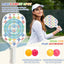 Set of 2 Pickleball Paddles with Balls and Carry Bag - Lightweight Fiberglass Paddles
