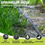25FT Soaker Hose - Flat Irrigation Hose with Garden Staples for Lawn Garden Watering
