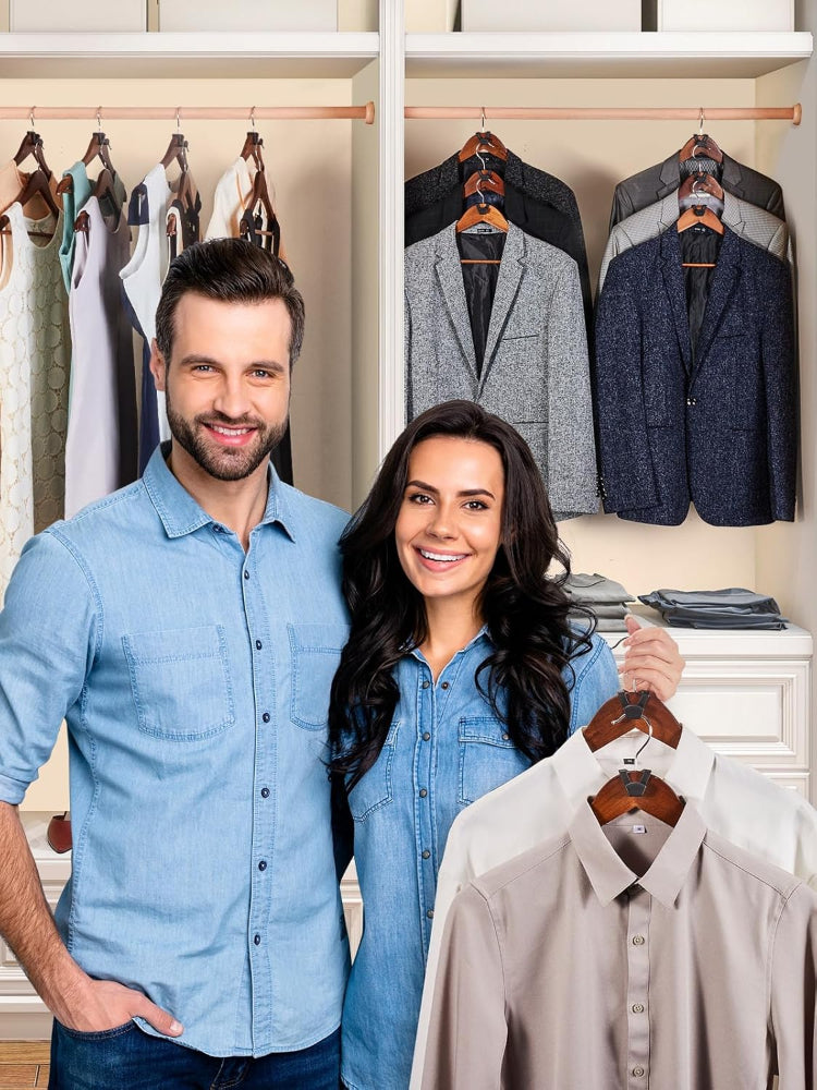 60-Pack Hanger Hooks – Space Saving Closet Connector Hooks for Clothes Organization