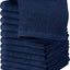 12 Pack Cotton Washcloths Set - 100% Ring Spun Cotton, Premium Quality Flannel Face Cloths