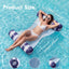 4 Pack Inflatable Pool Floats - Water Hammock Loungers for Summer Fun