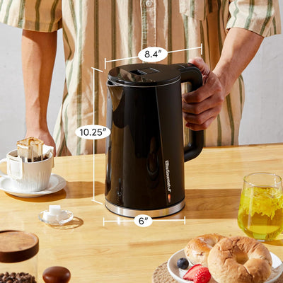 Electric Kettle – 1.7L Fast Boil Stainless Steel Interior with Auto Shut Off Design