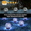 2-Pack Solar Globe Garden Lights – Cracked Glass Ball Outdoor Decor, Waterproof Solar Orbs
